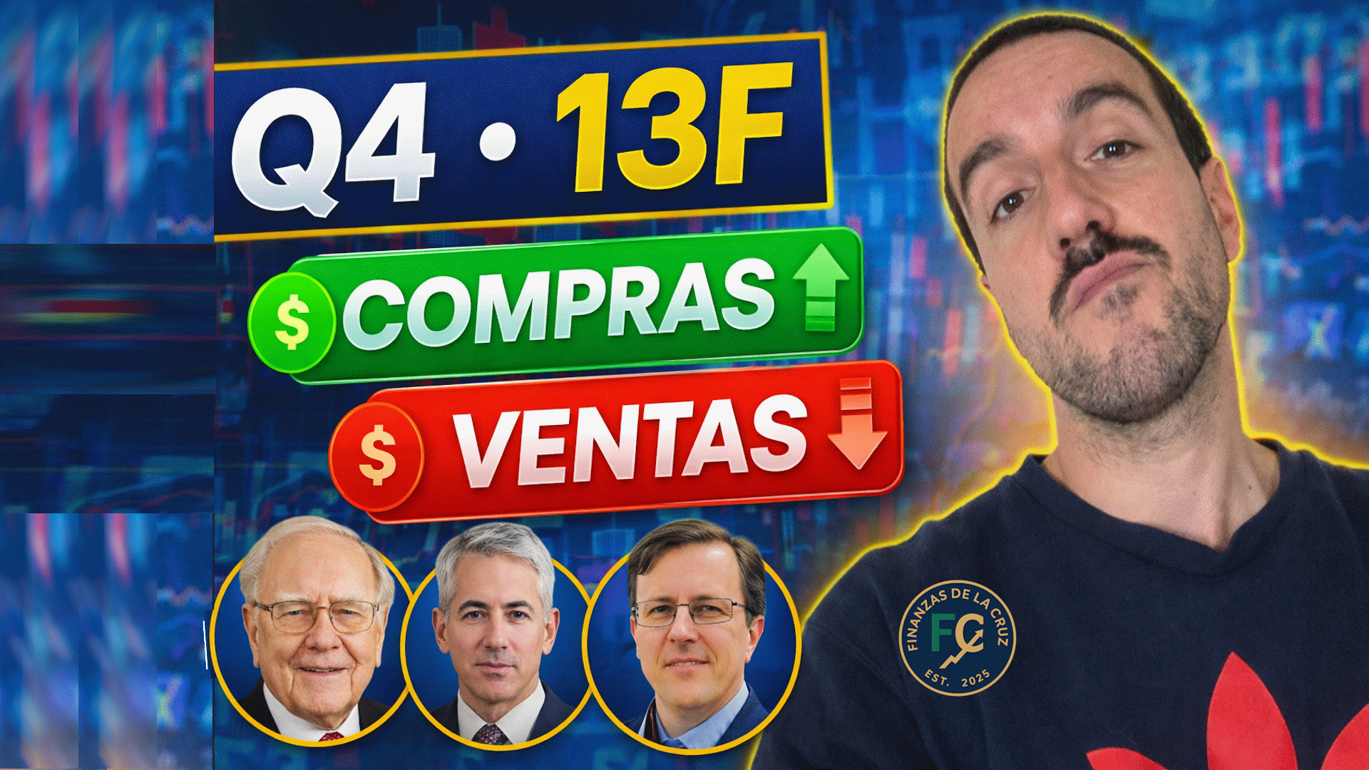 Q4 13F: ¿Qué compran y venden Buffett, Ackman y Dorsey? + RKT, LYV, AMZN y META