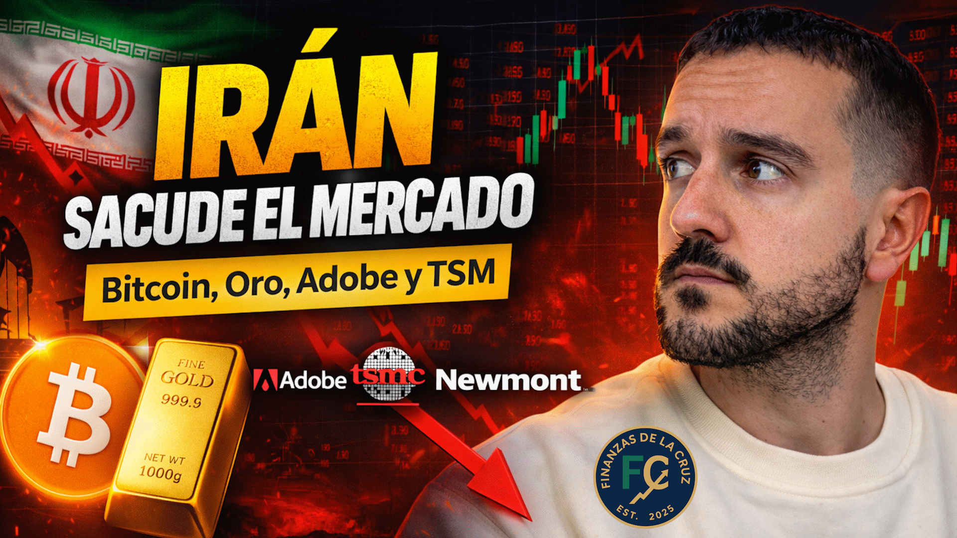 Miniatura sobre Iran, mercados, Bitcoin, oro, Adobe y TSM