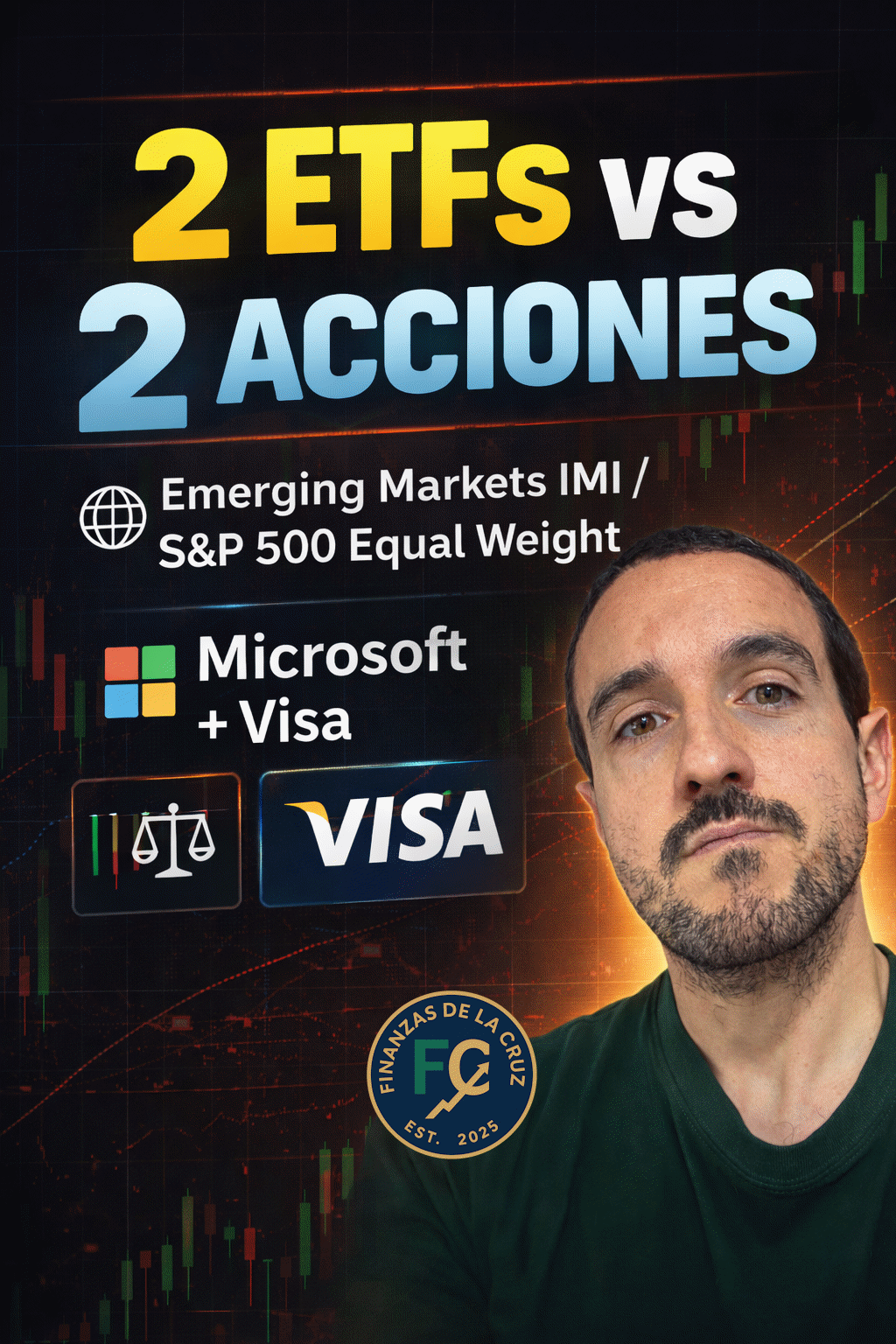 Portada del análisis con 2 ETFs y 2 acciones para invertir en 2026